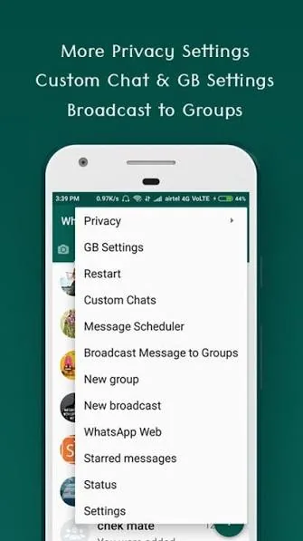 Screenshot GB WhatsApp